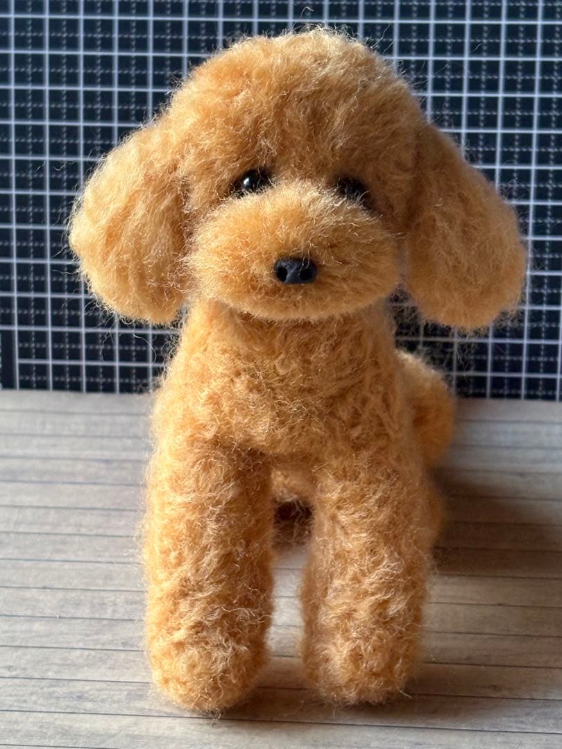 羊毛フェルト トイプードル 大きめ❣️