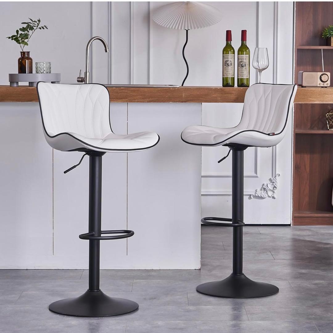 カウンターチェア 昇降式 2脚 バーチェア ハイスツールダイニングチェアキッチン