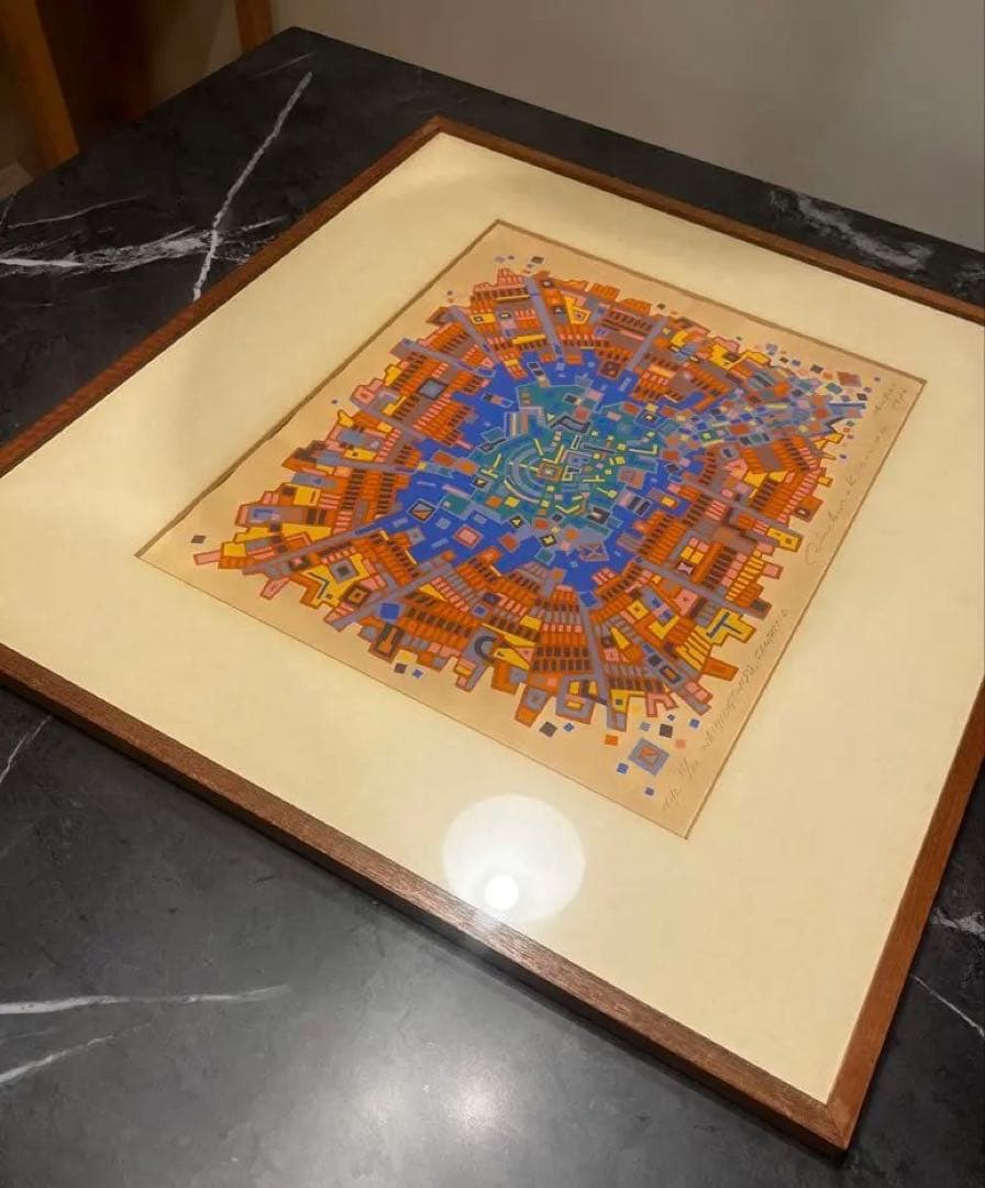 木村利三郎 手刷りWASHINGTON SQUARE FANTASTIC