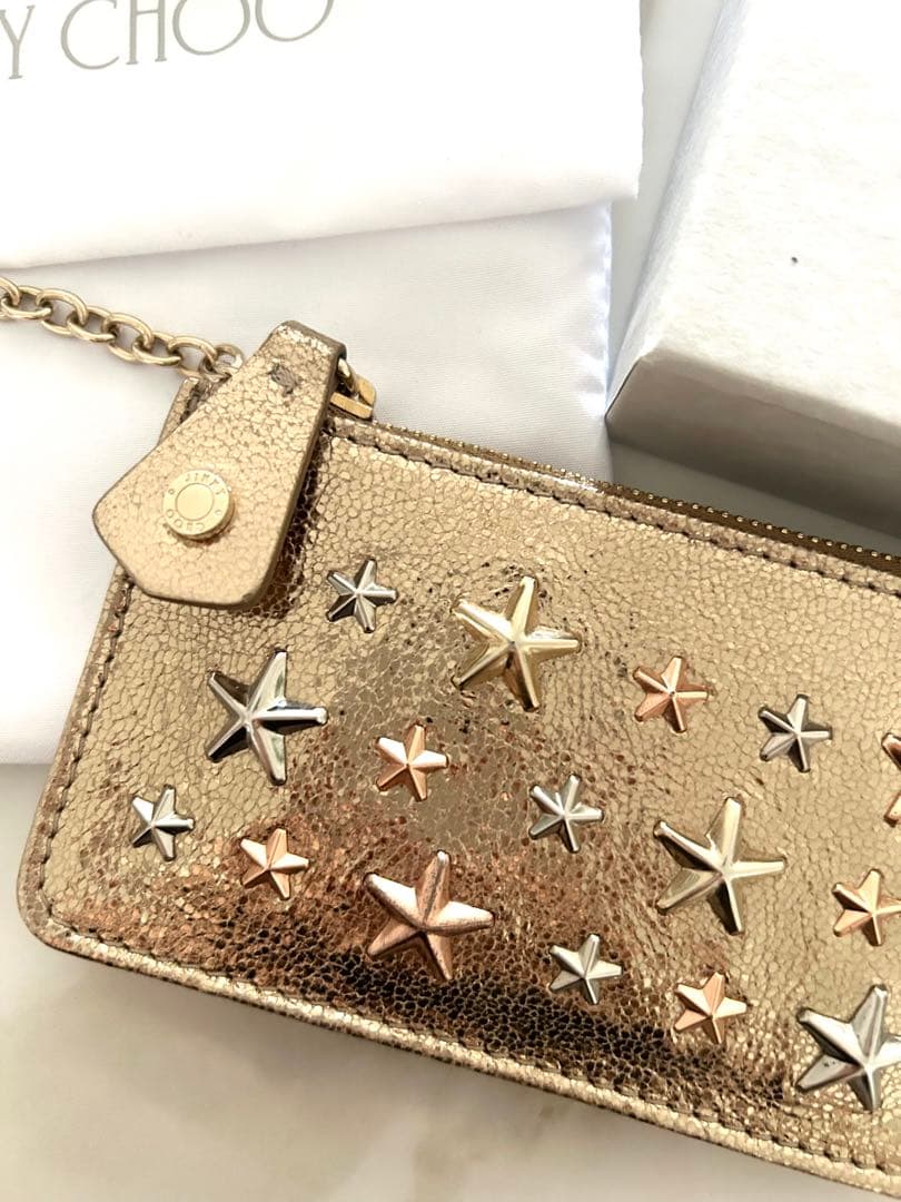 【新品未使用/箱袋付き】JIMMY CHOO (NANCY)カードケース小銭入れ