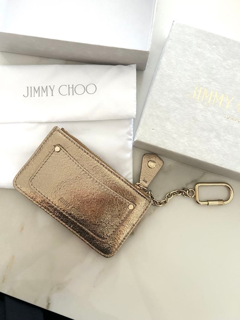 【新品未使用/箱袋付き】JIMMY CHOO (NANCY)カードケース小銭入れ