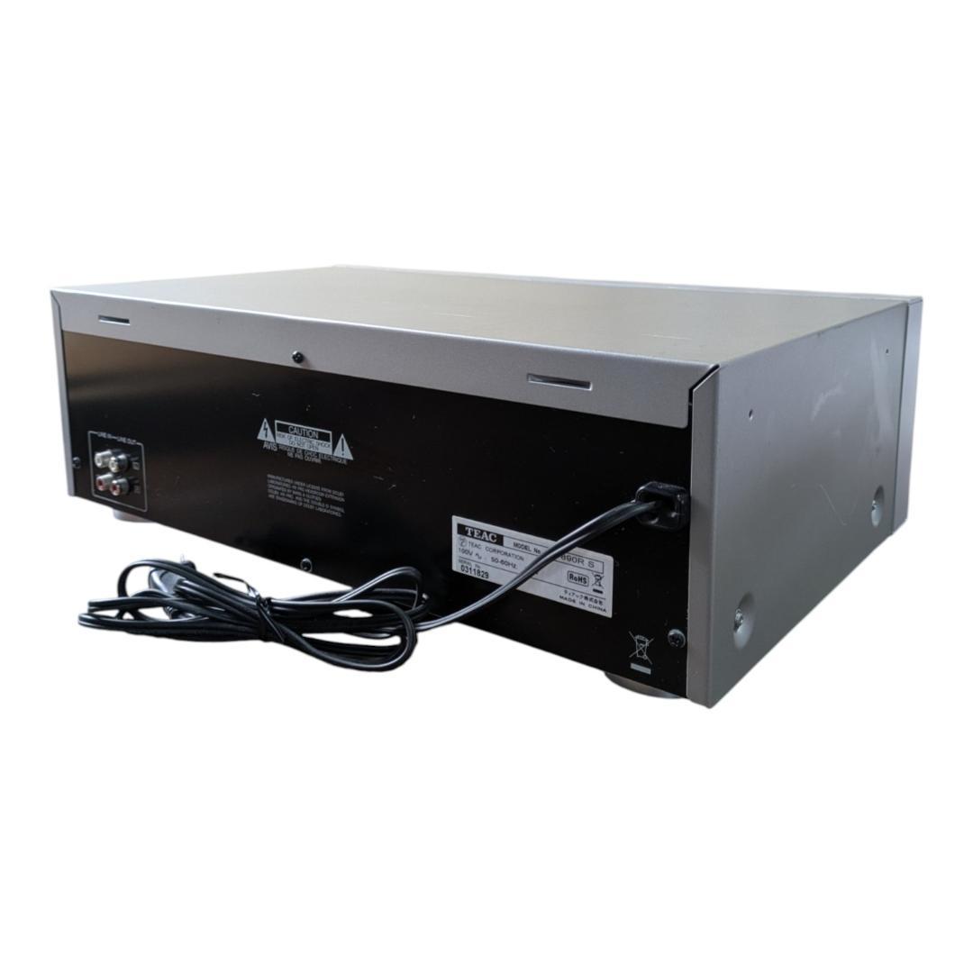 TEAC カセットデッキ ダブルオートリバース シルバー W-890R-S