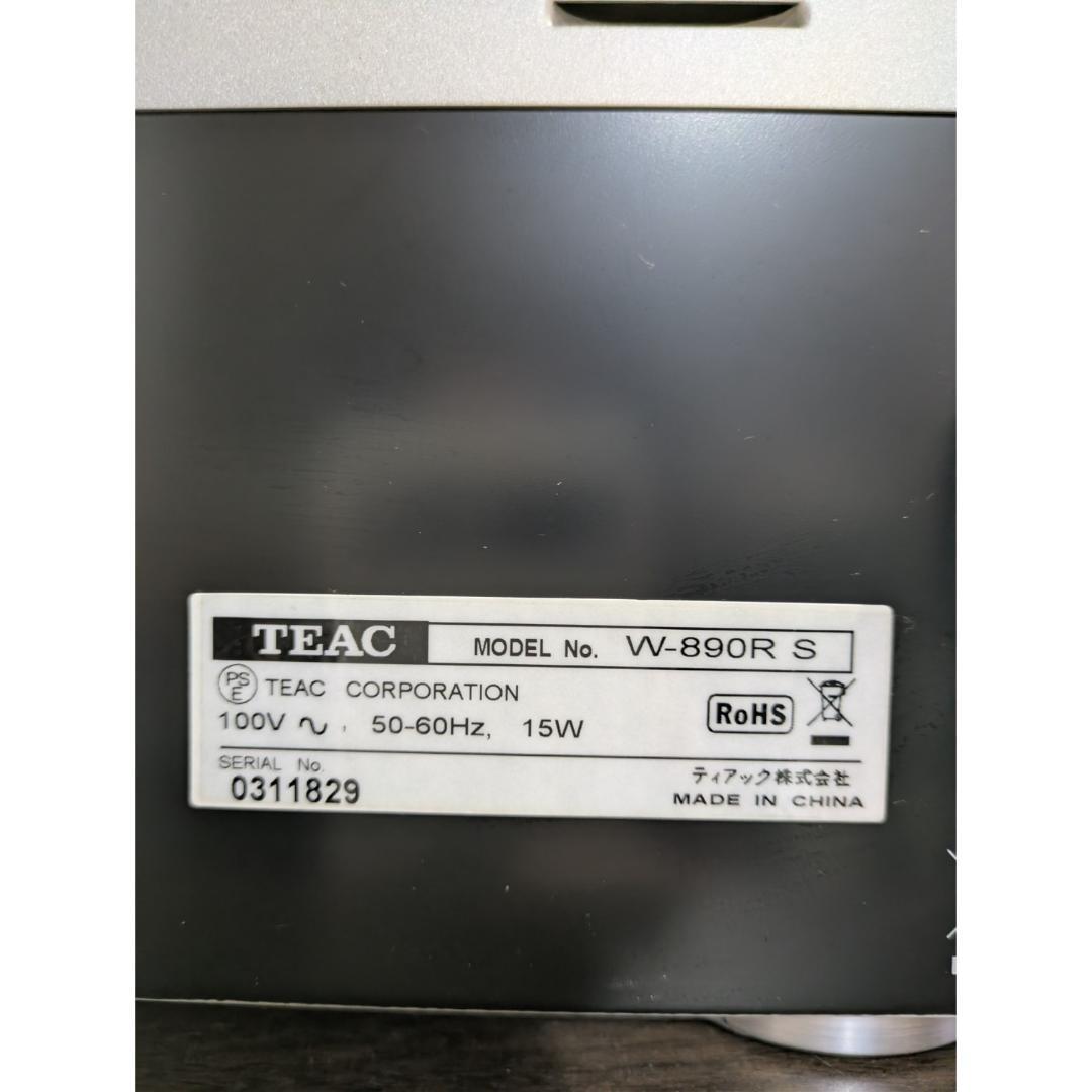 TEAC カセットデッキ ダブルオートリバース シルバー W-890R-S