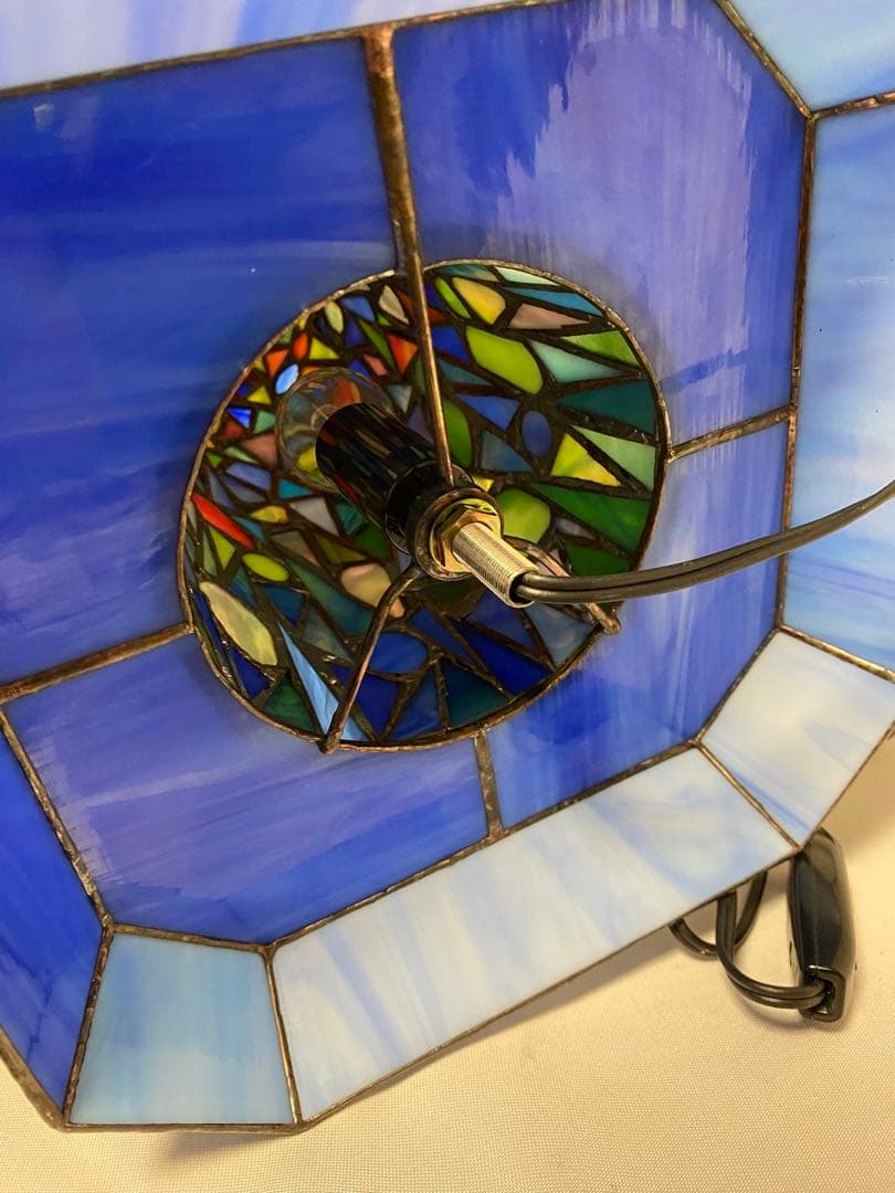 1415❣️ ステンドグラス　ライト　風車の塔　オブジェ