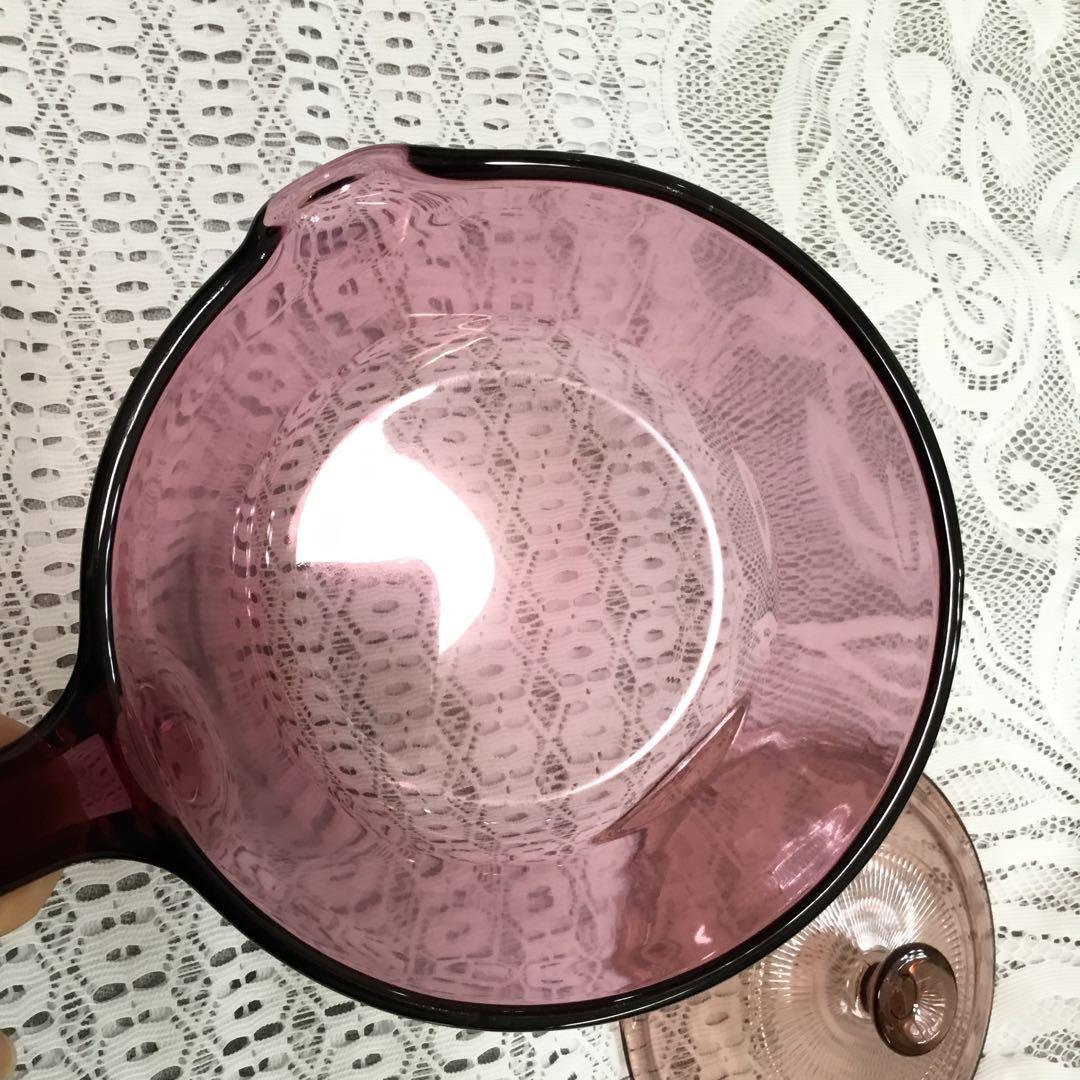 未使用　vision クランベリー　1Ｌ　小ぶり　ミルクパン　光沢良品