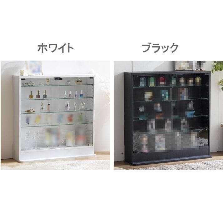 【幅80cm×奥行18cm】コレクションケース　ブラック