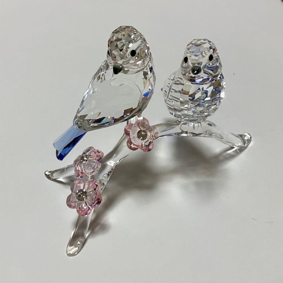 スワロフスキー置物　アオガラ