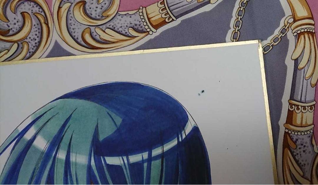 直筆サイン色紙　緋弾のアリア 直筆イラスト　キンジ　こよかよしの アニメ