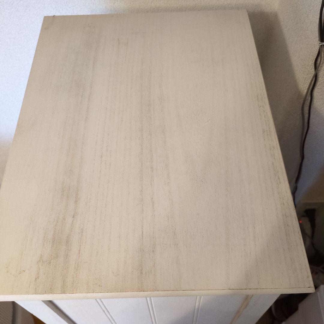 ホワイト 5段チェスト　使用品