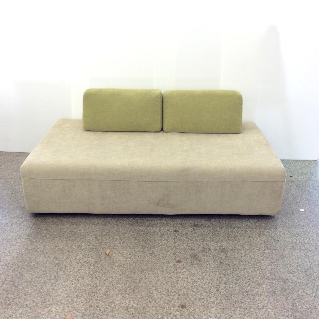 Meuble モーブル アイランドソファ ベージュ✕グリーン