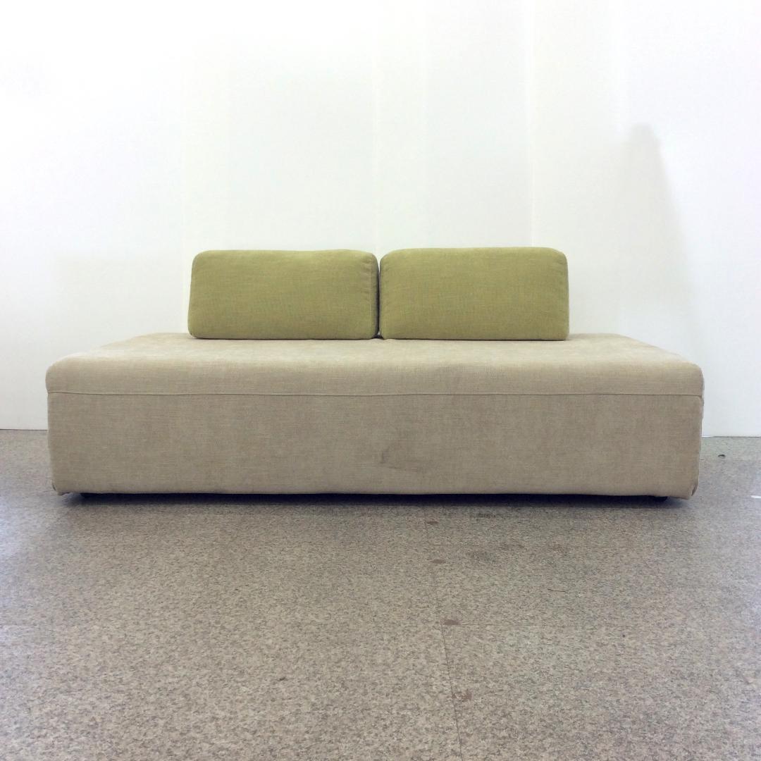 Meuble モーブル アイランドソファ ベージュ✕グリーン