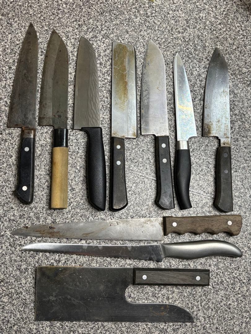 包丁大量まとめ 在銘 作家 ブランド 三徳包丁 出刃包丁 菜切包丁 調理道具