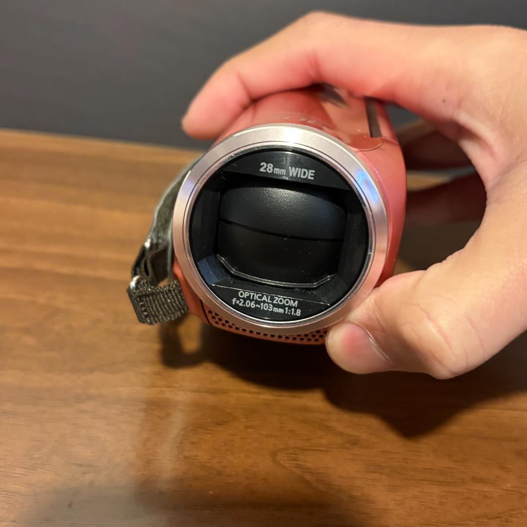 Panasonic HC-V520M ピンク ビデオカメラ 社外充電器付