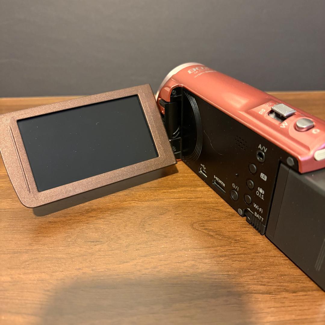 Panasonic HC-V520M ピンク ビデオカメラ 社外充電器付