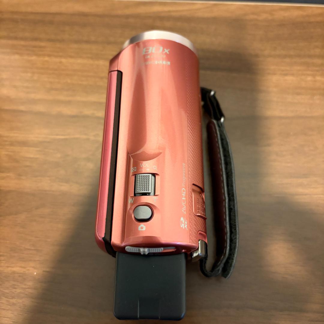 Panasonic HC-V520M ピンク ビデオカメラ 社外充電器付