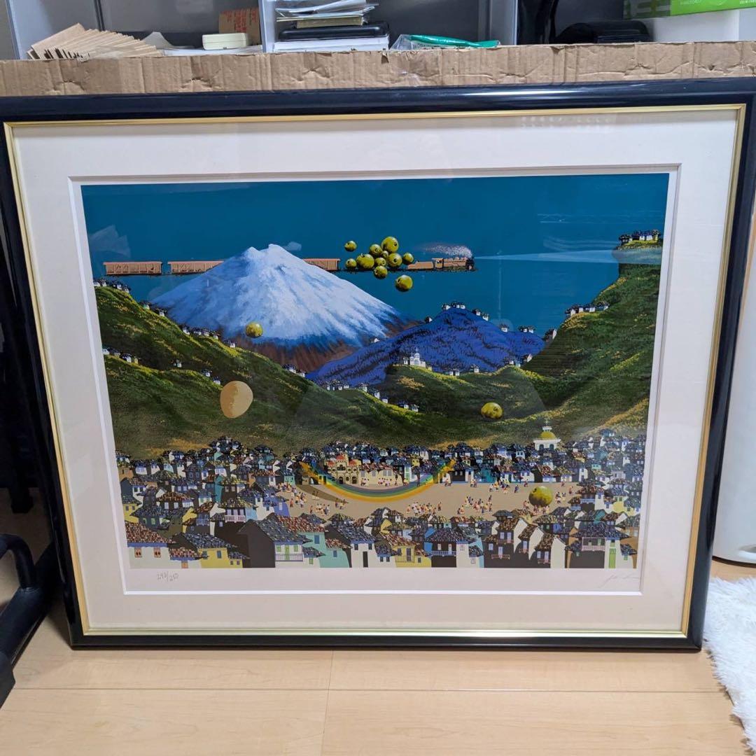 Gonzalo Endara Crow フライングトレイン 版画 サイン入