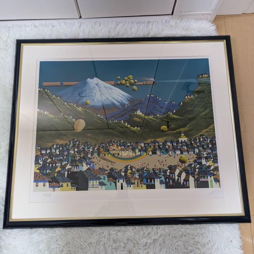 Gonzalo Endara Crow フライングトレイン 版画 サイン入