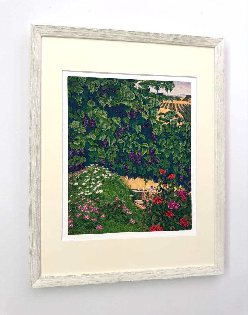 ぶどう畑 絵画 （D）