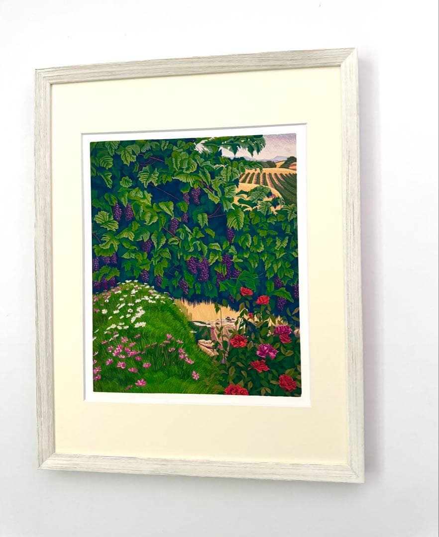 ぶどう畑 絵画 （D）