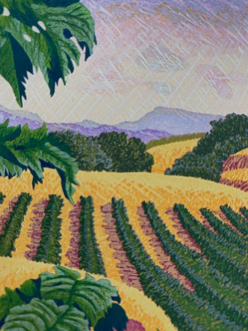 ぶどう畑 絵画 （D）