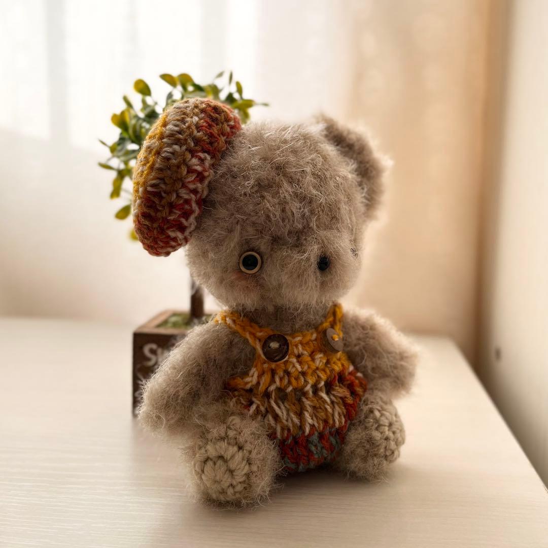 うさぎ・くま　編みぐるみ　計2点