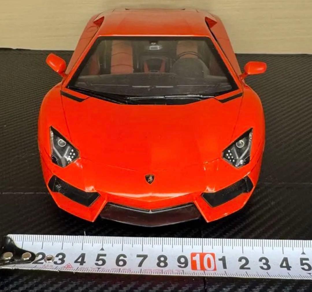 【美品】Lamborghini Aventador ミニカー 1/18 オレンジ