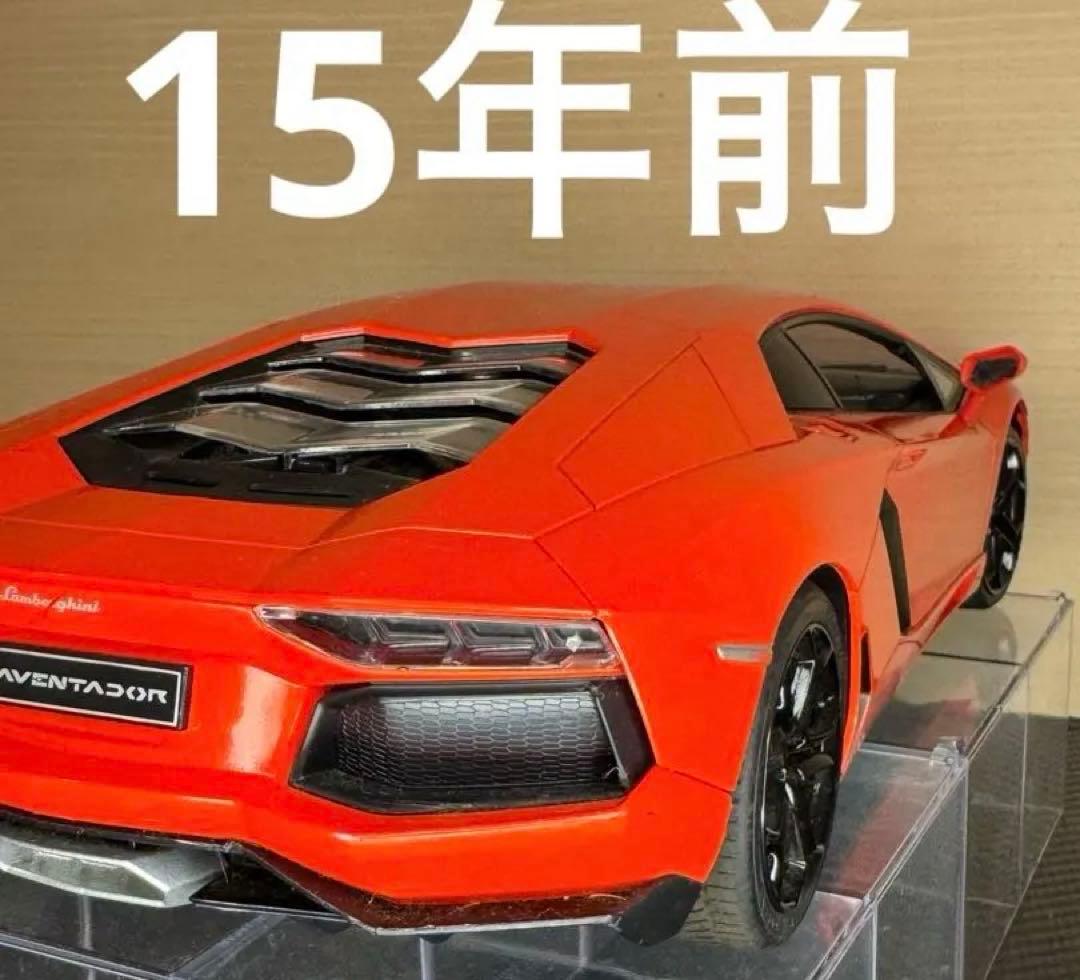 【美品】Lamborghini Aventador ミニカー 1/18 オレンジ