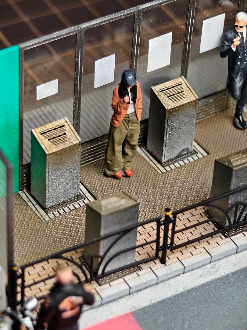 1/64 渋谷駅前 喫煙所 ジオラマシーン