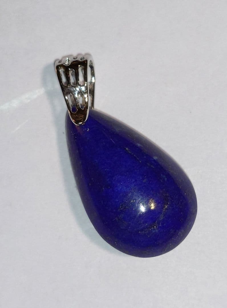 【守護】ラピスラズリ ペンダント｜護りの石｜天然石｜黒シルク紐