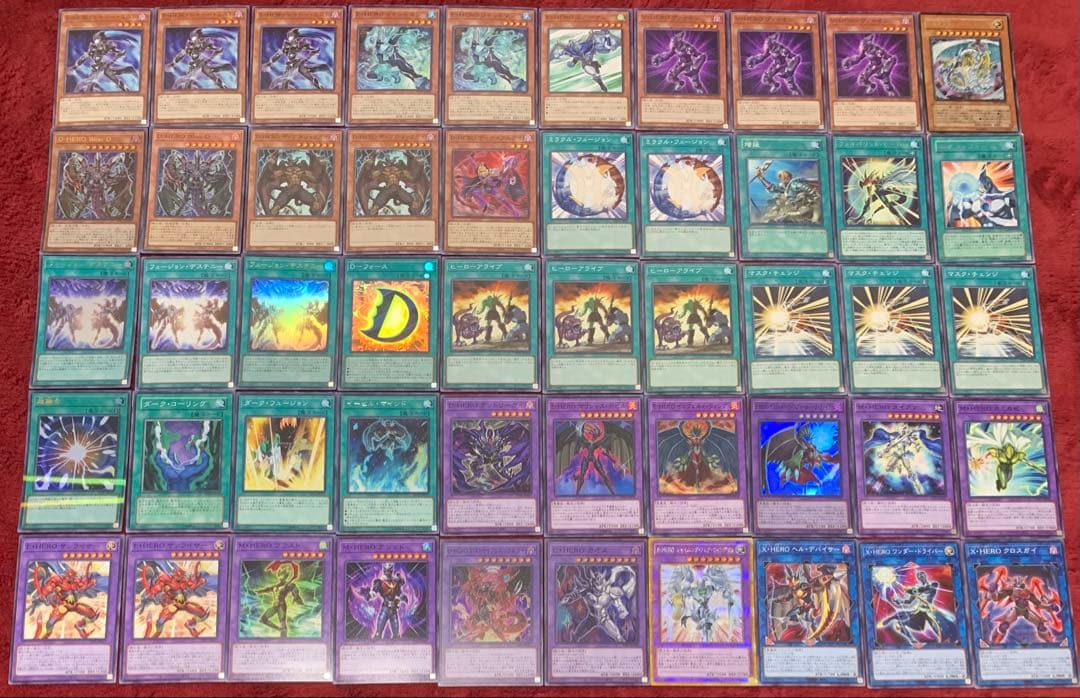 遊戯王　本格構築HEROネオスデッキ40枚＋E X15枚＋スリーブ＋α