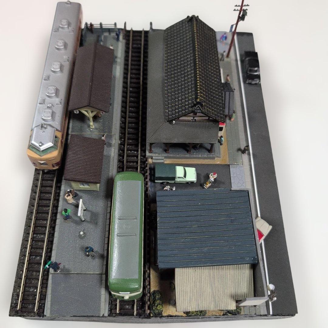 （11）鉄道情景ジオラマ（Nゲージ）No.11「特急『雷鳥』停車の駅風景」