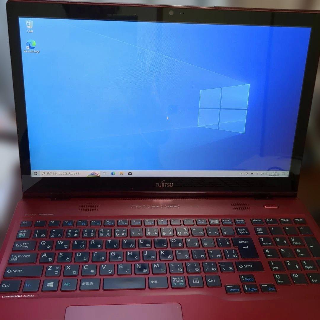 Fujitsu LIFEBOOK 赤 13.3インチ