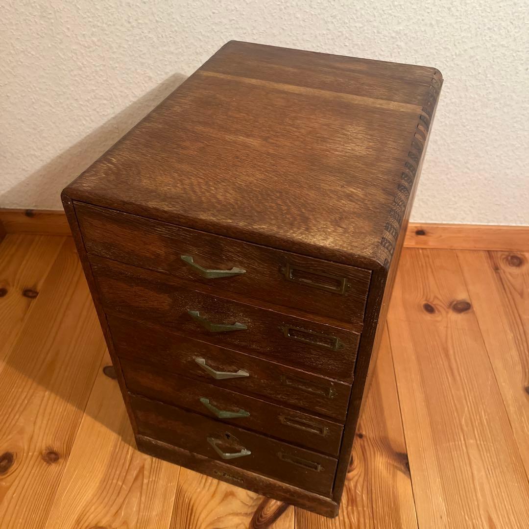 アンティーク レトロ ヴィンテージ 木製レターケース 引き出し 書類ケース