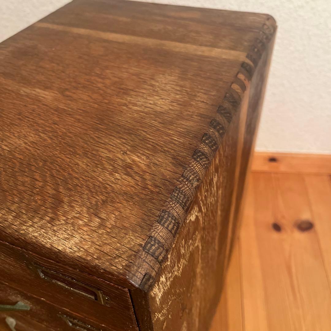 アンティーク レトロ ヴィンテージ 木製レターケース 引き出し 書類ケース