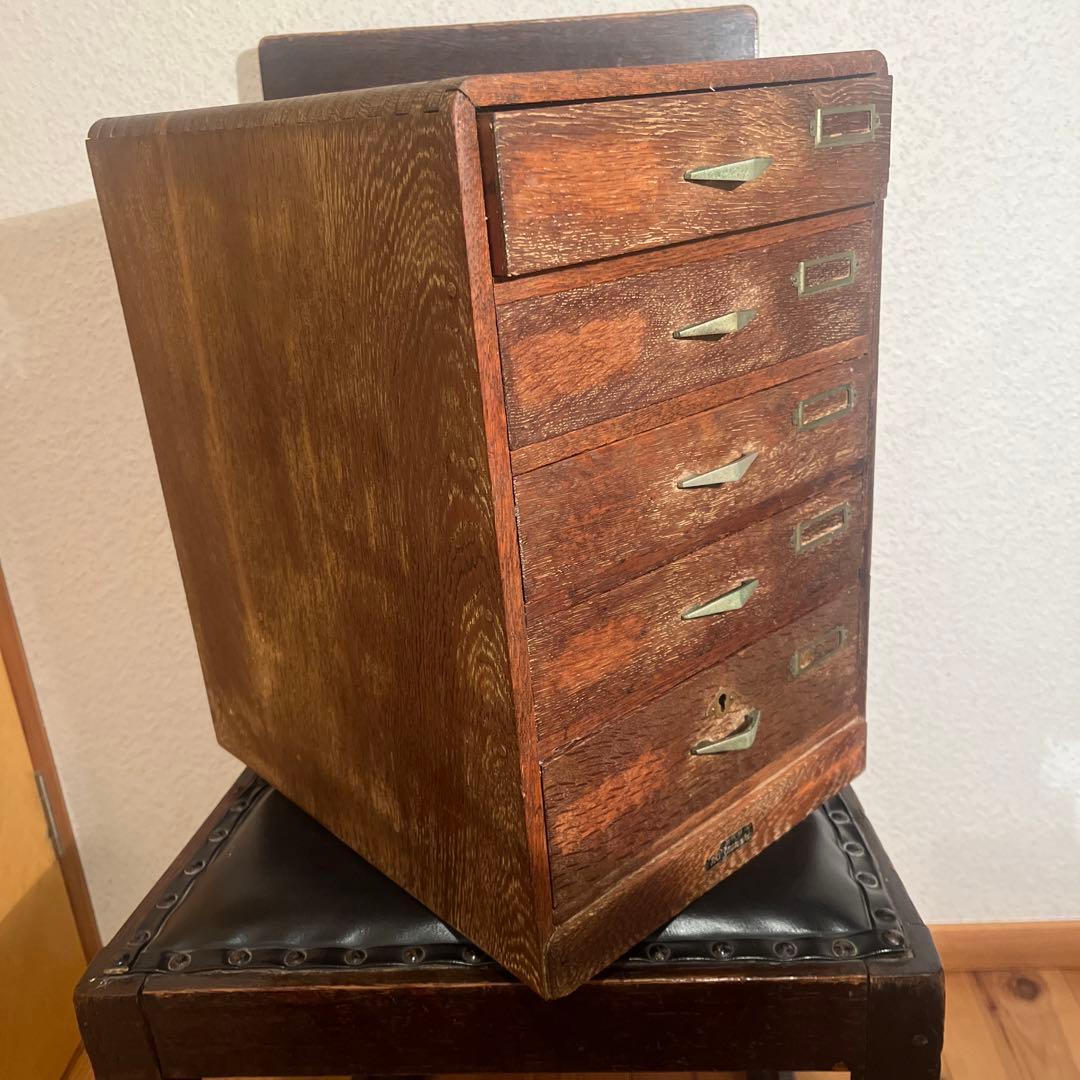 アンティーク レトロ ヴィンテージ 木製レターケース 引き出し 書類ケース