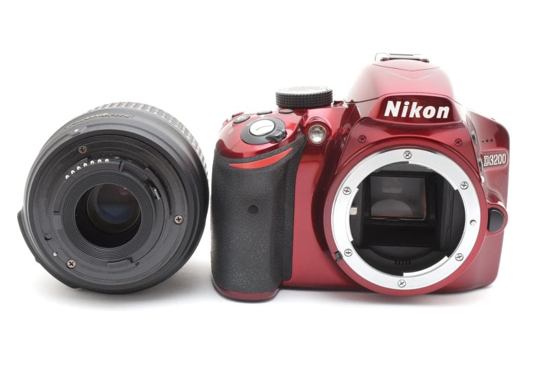 Nikon D3200 レッド 希少カラー 初心者 スマホ転送 旅行 運動会