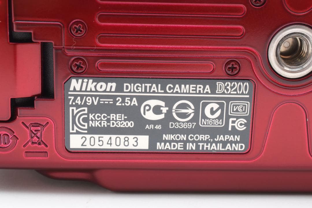 Nikon D3200 レッド 希少カラー 初心者 スマホ転送 旅行 運動会