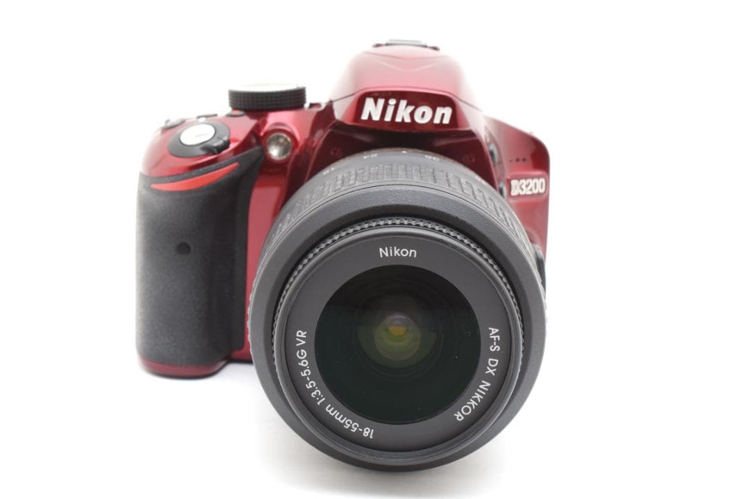 Nikon D3200 レッド 希少カラー 初心者 スマホ転送 旅行 運動会