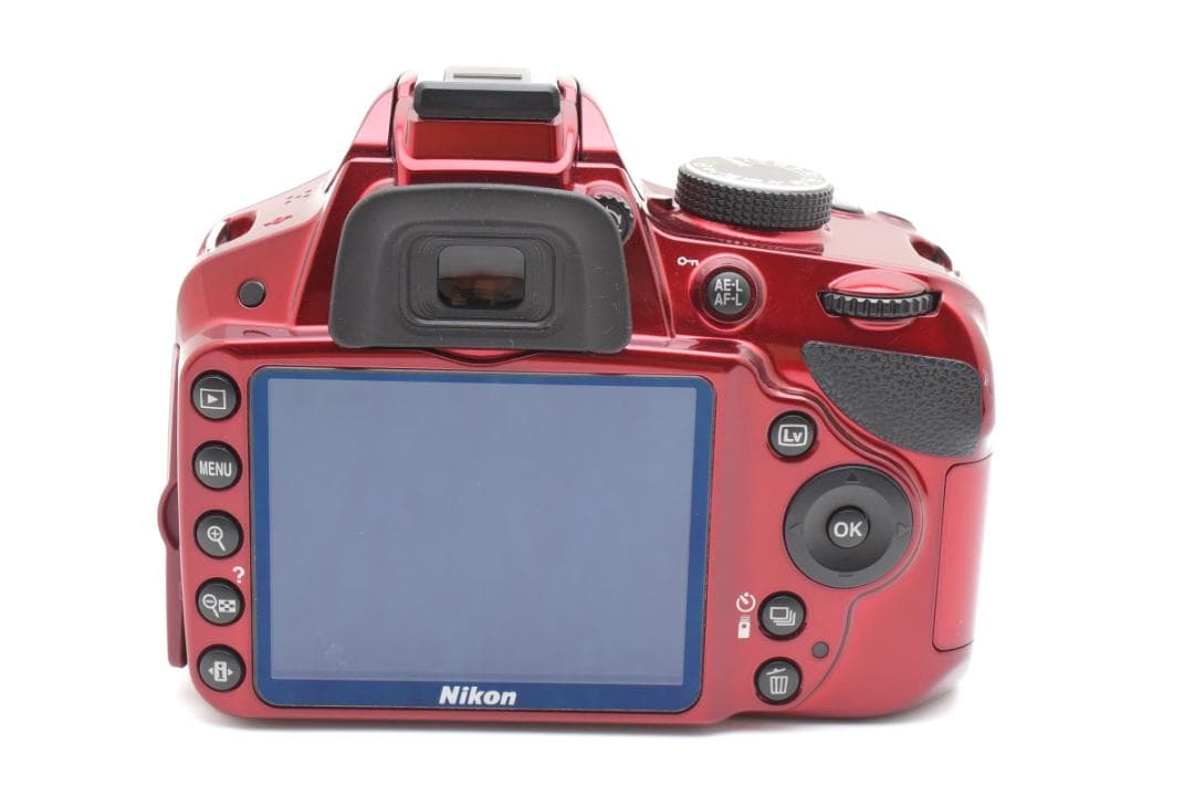 Nikon D3200 レッド 希少カラー 初心者 スマホ転送 旅行 運動会