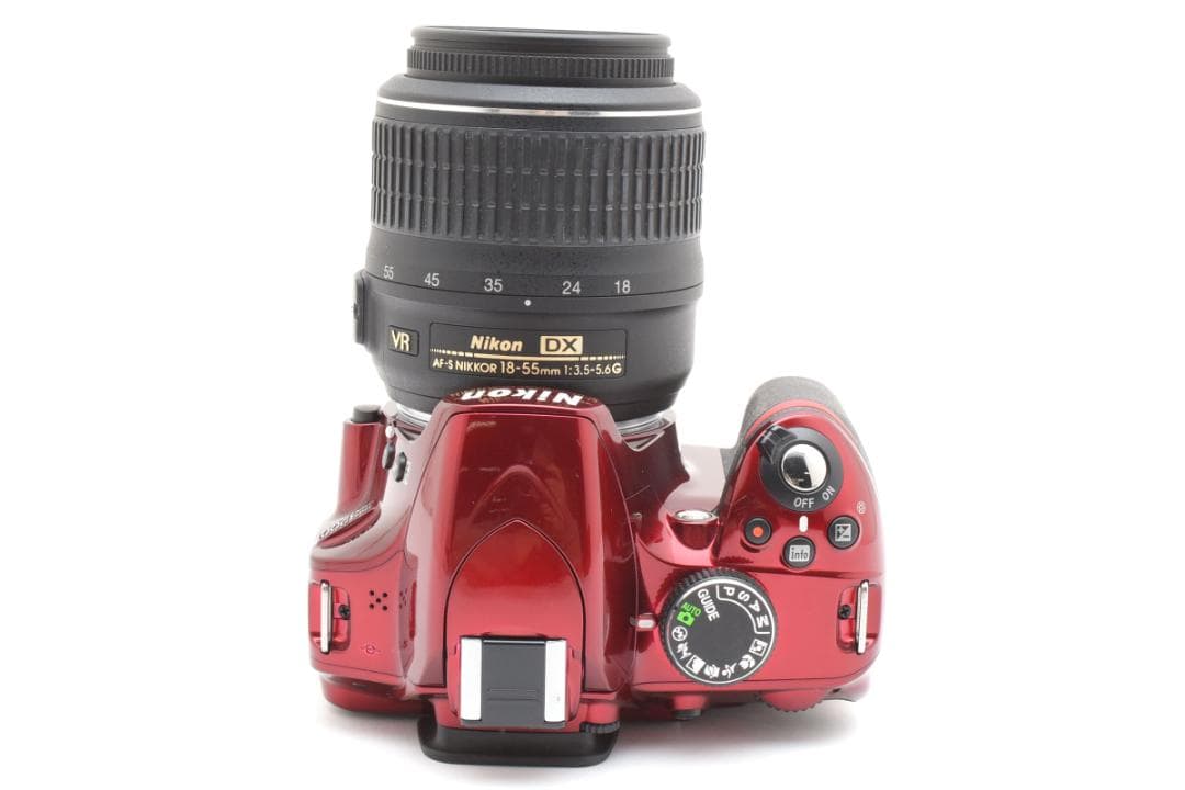 Nikon D3200 レッド 希少カラー 初心者 スマホ転送 旅行 運動会