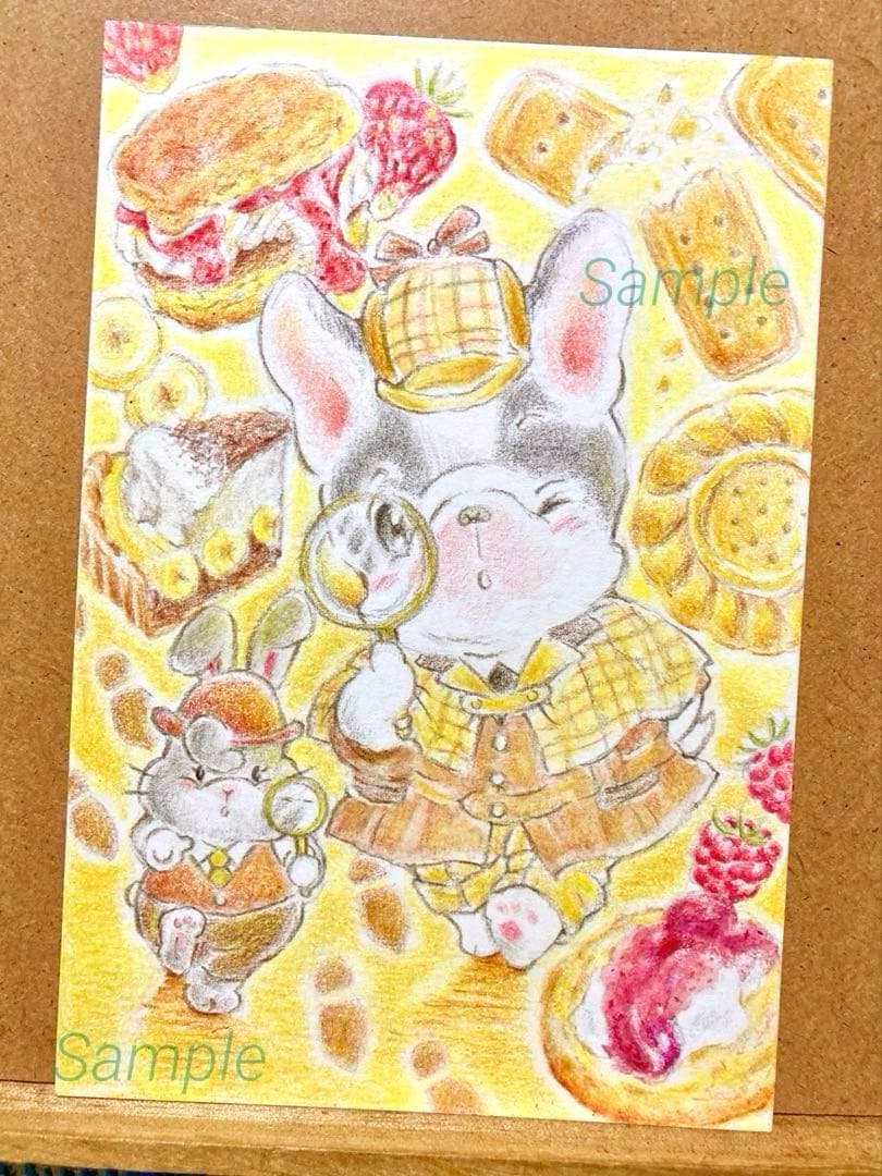 【満-先行予約受付中】フレンチブルちゃんのオリジナル絵葉書