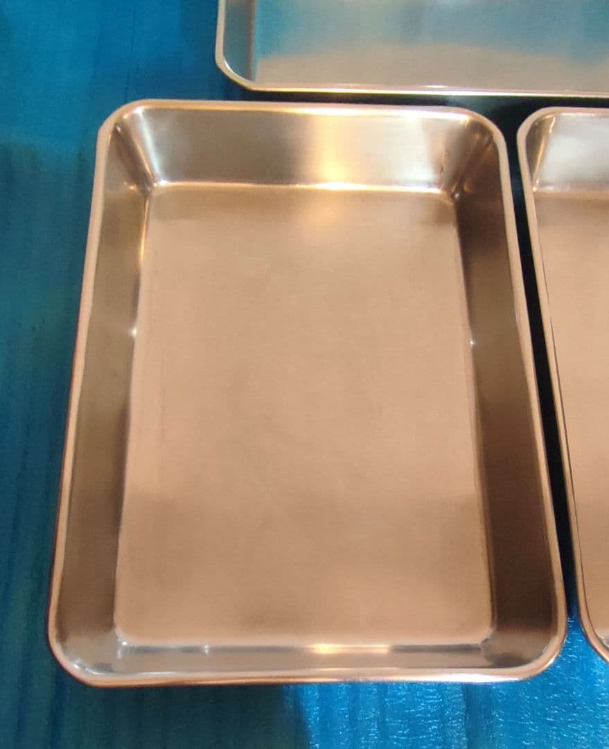 業務用仔犬マークステンレス製8枚取りバット　クローバーマーク8枚取り蓋　3セット