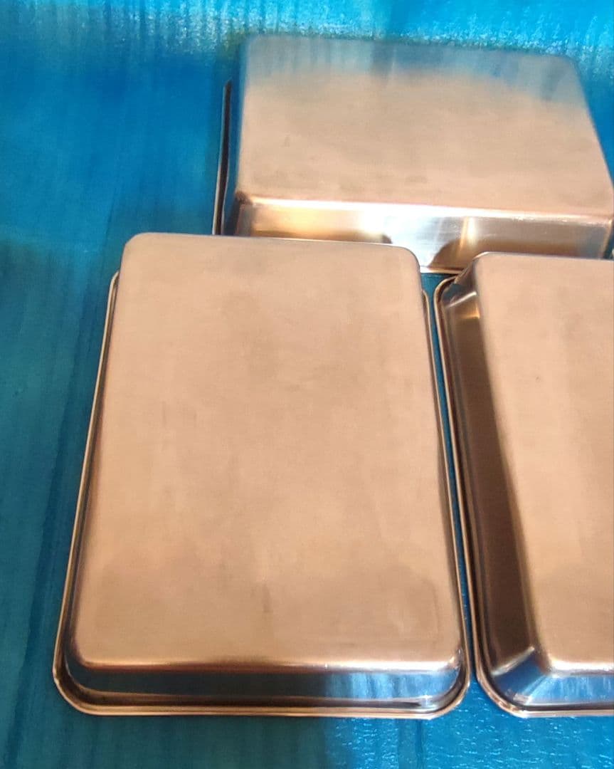 業務用仔犬マークステンレス製8枚取りバット　クローバーマーク8枚取り蓋　3セット