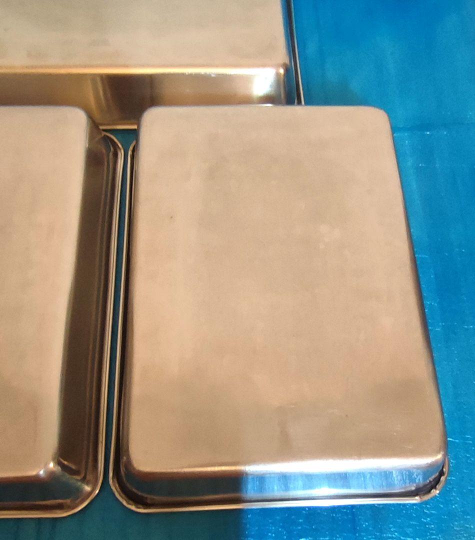 業務用仔犬マークステンレス製8枚取りバット　クローバーマーク8枚取り蓋　3セット