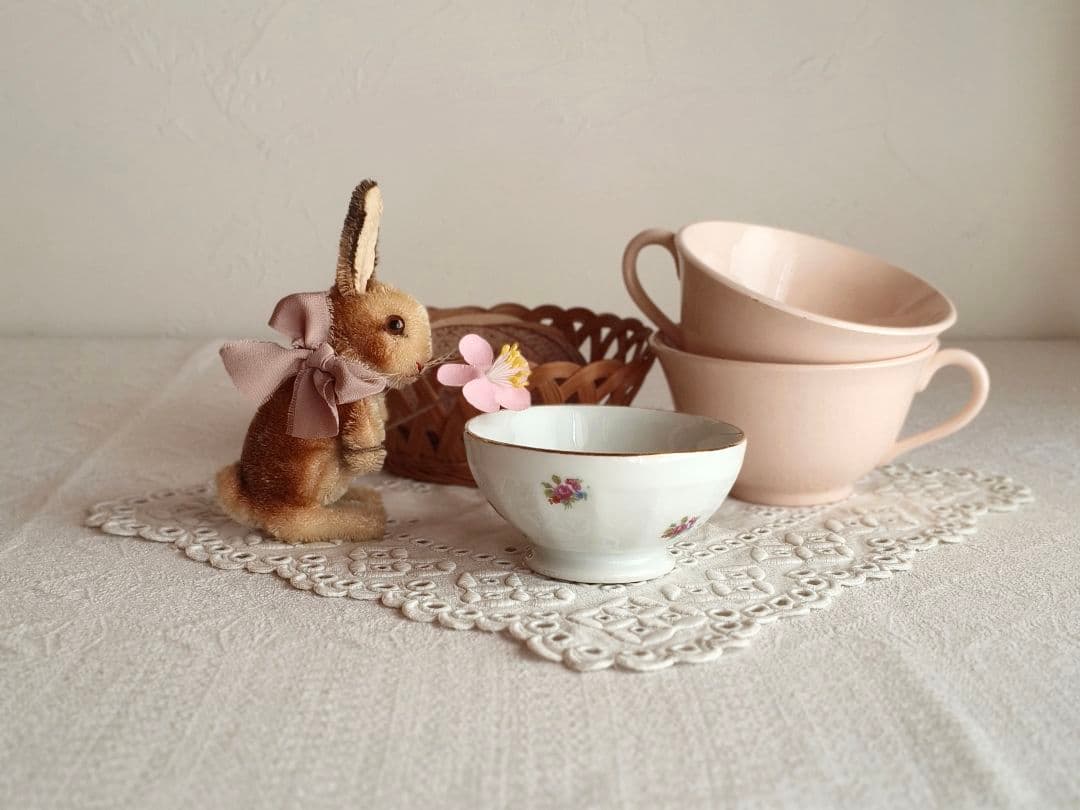 * vintage steiff ୨୧ * 立ち姿の かわいいウサちゃん