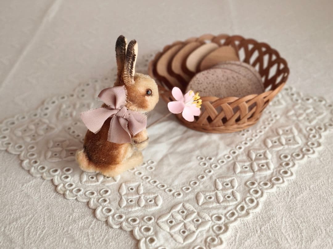 * vintage steiff ୨୧ * 立ち姿の かわいいウサちゃん