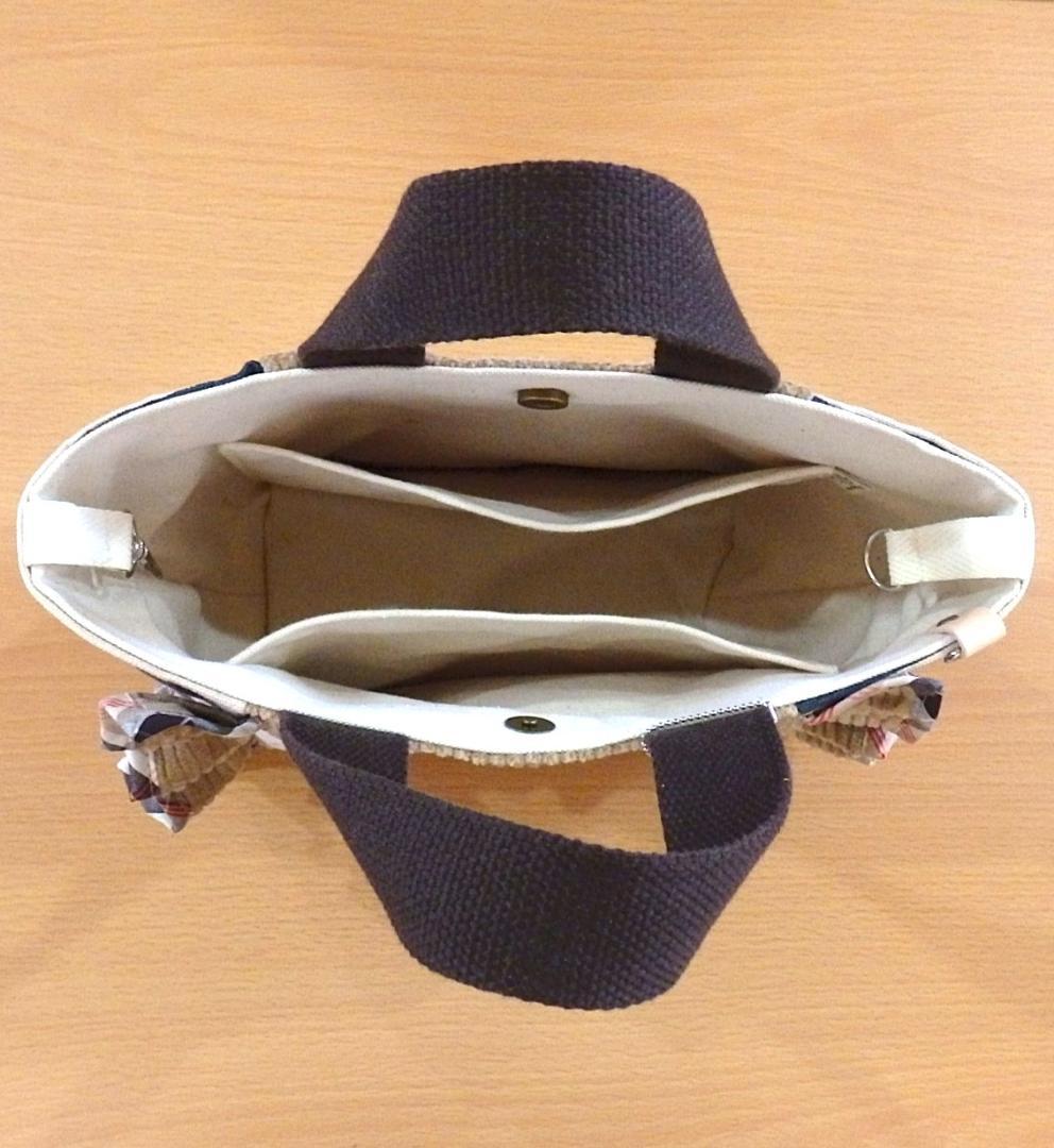 ハンドメイド　タックフリルのトートバッグ（FZ-37）他４点のおまとめ