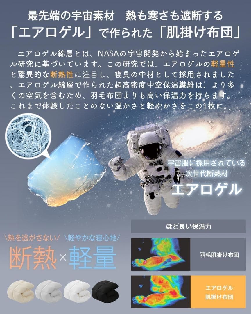 ♥セミダブル♥掛け布団 人工羽毛布団 ダックダウン90%相当 黒