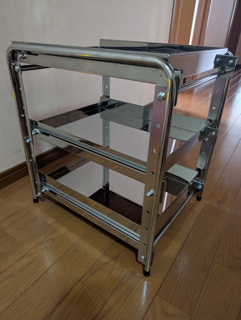 【日本製】 シンク下 収納 スライド ラック 3段 燕三条製※一部地域配送無料