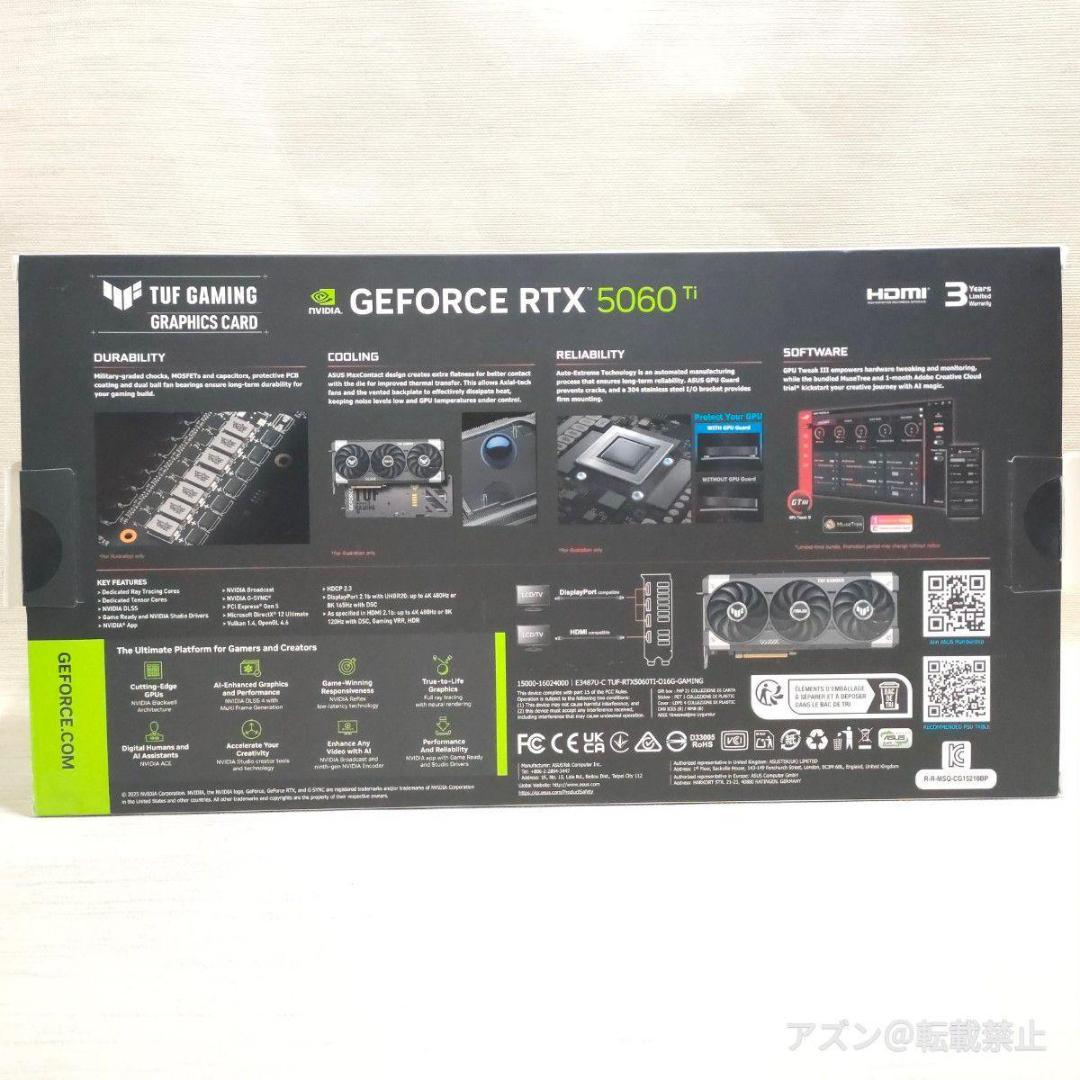 ASUS TUF-RすTX5060TI-O16G-GAMING